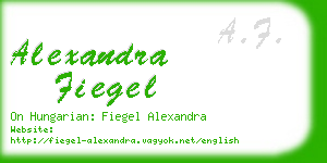 alexandra fiegel business card